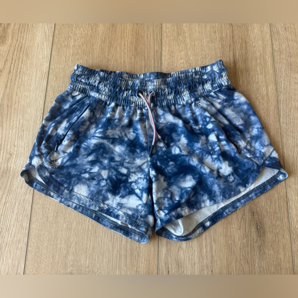 Athleta Girl Navy Tie-Dye Shorts